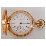 Fine James Piccard 18K pocket watch with presentation inscription and engraving