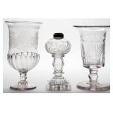 Selection of early cut and engraved wares