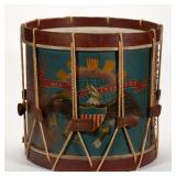 Fine labeled Ernest Vogt (Philadelphia) Civil War Regulation Infantry Regiment drum, 1864 contract