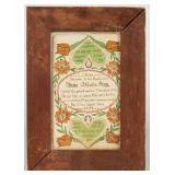 Pennsylvania Fraktur bookplate, one of several fraktur