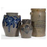 Rare Southern pottery including a previously unrecorded Texas churn and fine Alexandria, VA examples