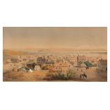 Important George Henry Burgess (British-American, 1831-1905) original watercolor view of San Francis