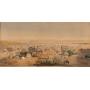Important George Henry Burgess (British-American, 1831-1905) original watercolor view of San Francis