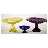 Rare colored lacy and other early pressed