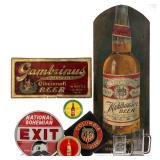 Selection of advertising, including Breweriana