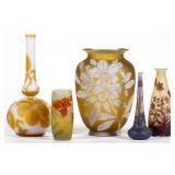 Good French and English cameo art glass