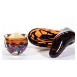 From a selection of Lotton and other studio glass