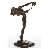 Harriet Whitney Frismuth (American,1880-1980) "The Vine" bronze figure, Gorham Foundry mark