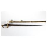 Important Confederate Civil War presentation sword and scabbard, marked for James Conning of Mobile 