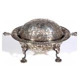 Good selection of Baltimore repousse, including this unusual presentaion / commemorative butter dish