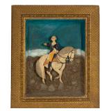 PA folk art carved and painted George Washington diorama (late 19th/early 20th century), in the mann