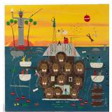 Benny Carter (North Carolina,1943-2014) Outsider Art painting