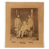 Rare Matthew Brady image of Robert E. Lee and staff