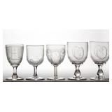 Sample of Greene goblet collection