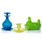 Sample of rare colored Sandwich glass