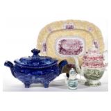 Large selection of Transferware from the Dunn Collection