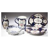 From a selection of 18th and 19th century English ceramics, including Worcester and Caughley