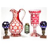 Good selection of other cut overlay wares