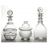 From a selection of molded and decorated blown wares