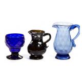 Selection of free-blown and pattern-molded