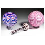 From a large collection of witch balls and darning balls