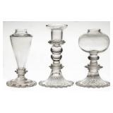 Rare free-blown and pressed lighting devices