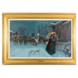 Outstanding original Mort Kunstler (American, b.1931) oil on canvas Civil War historical painting...