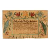 Important Rockingham Co., Shenandoah Valley of Virginia watercolor and ink on...