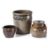 Selection of Rockingham Co., Shenandoah Valley of Virginia, folk pottery, including a Coffman...