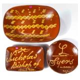 American slip-decorated earthenware, including Norwalk, CT examples