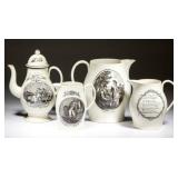 Good selection of Liverpool jugs.