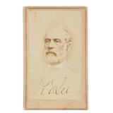 Robert E. Lee signed CDV, presentation inscription (in Lee