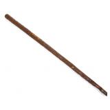 Thomas Jefferson Craddock (Albemarle Co., VA) folk art carved cane/walking stick with UVA,...