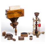 From a large selection of sewing tools and accoutrements