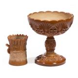 Large collection of Greentown and other chocolate glass, we will be unpacking this and posting...