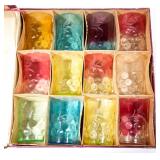 Rare set of Hobbs No. 290 Polka Dot tumblers in originial box