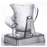 Rare Tree of Life tilting water pitcher with original mug