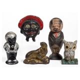 Selection of cast-iron still banks