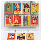 Vintage football cards including a complete set of 1956 Topps