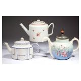 18th and 19th c. teapots from the Strong Museum collection