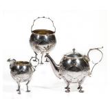 American Coin silver tea set from the Strong Museum collection. Plus a large selection of sterling..