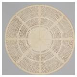 Important Shenandoah Valley of Virginia folk art cut-work valentine made by Sarah Weaver (1839-1918)