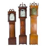 Selection of American tall-case clocks