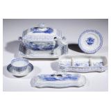 From a 160-piece collection of English Staffordshire transferware in the "Agricultural Vase"..