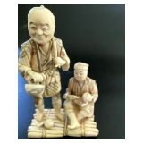 Chinese carved Ivory statues