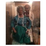 DOLLS in display case