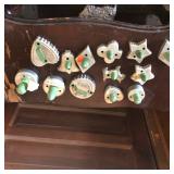 Vintage Green Cookie Cutters