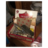 Vintage Cigar Box with vintage misc.