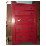 Red Chest of Drawers