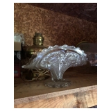 Cut Glass Banana Boat